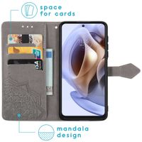 imoshion Etui de téléphone portefeuille Mandala Motorola Moto G31 / G41 - Gris