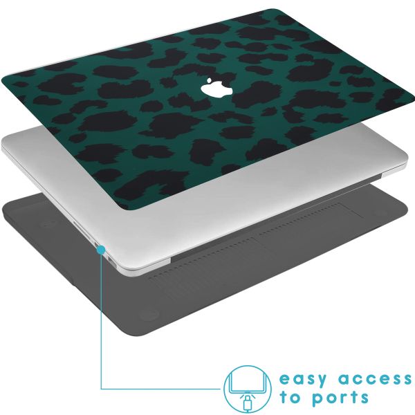 imoshion Coque Design Laptop MacBook Pro 15 pouces Retina - A1398 - Green Leopard