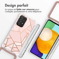 imoshion Coque Design avec cordon Samsung Galaxy A52(s) (5G/4G) - Pink Graphic