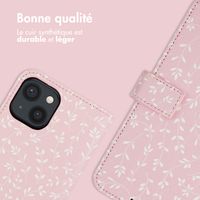 imoshion Étui de téléphone portefeuille Design iPhone 13 - Pink Bazaar Flowers