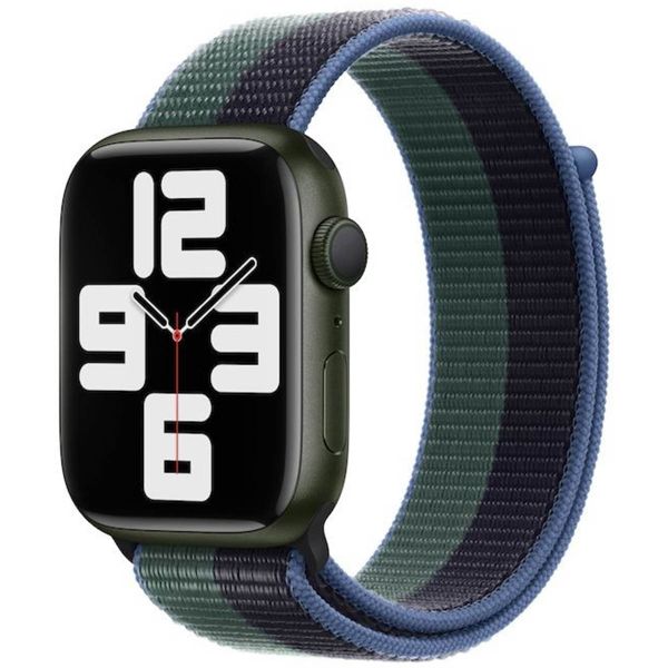 Apple Sport Loop bracelet Apple Watch Series 1 á 10 / SE / Ultra (2) (44/45/46/49 mm) - Midnight/Eucalyptus