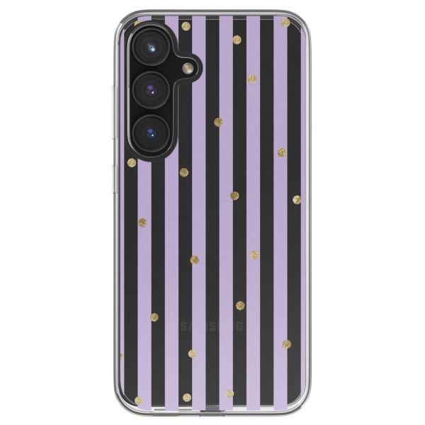 imoshion Coque Design Samsung Galaxy S24 FE - Sparkle Lines Lavender