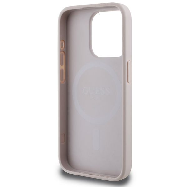 Guess Coque 4G Metal Logo MagSafe Apple iPhone 15 Pro - Rose