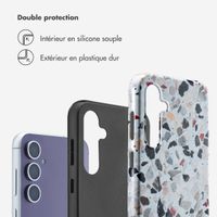 Selencia Coque arrière Vivid Samsung Galaxy S23 FE - Chic Terazzo