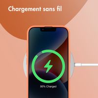 imoshion Coque Couleur Apple iPhone 14 - Apricot Crush Orange