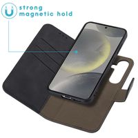 imoshion Etui de télephone luxe 2-en-1 amovible Samsung Galaxy S25 - Noir