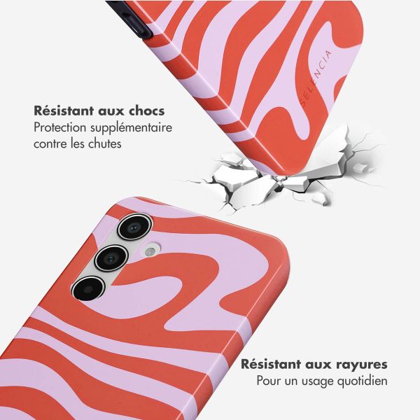 Selencia Coque arrière Vivid Samsung Galaxy A55 - Dream Swirl Pink