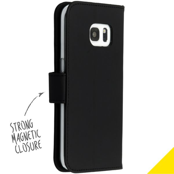 Accezz Étui de télephone Wallet Samsung Galaxy S7 - Noir