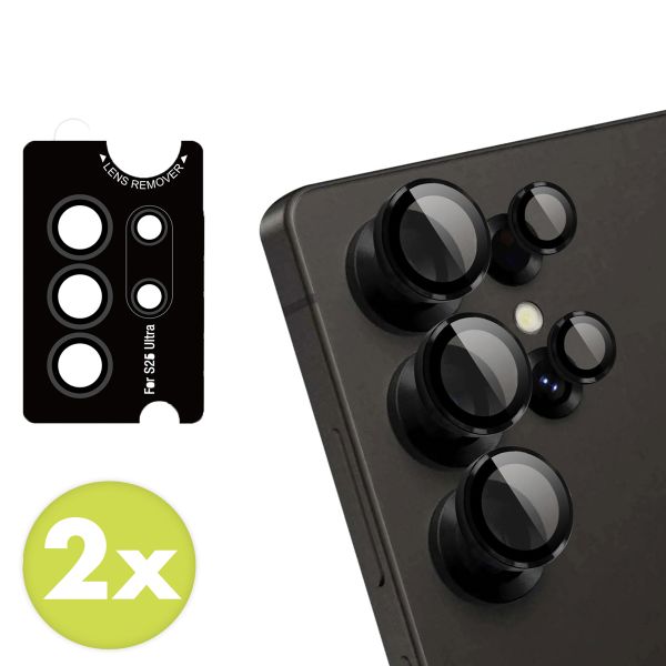 imoshion Lot de 2 protections d'objectif de caméra Samsung Galaxy S25 Ultra - Noir