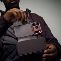 Decoded Portefeuille détachable 2 en 1 en cuir MagSafe Apple iPhone 17 Pro - Navy Shadow