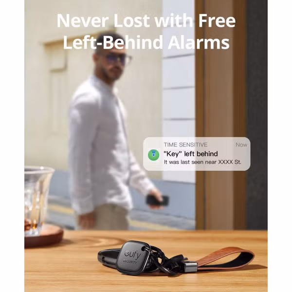 Eufy Smart Tracker Link - Tracker Bluetooth pour iOS - 4 Pack - Noir