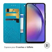 imoshion Etui de télephone Mandala Samsung Galaxy A55 - Turquoise