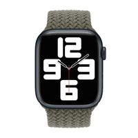 Apple Bracelet Solo tressé Apple Watch | 44/45/46/49 mm - Taille 8 - Olive