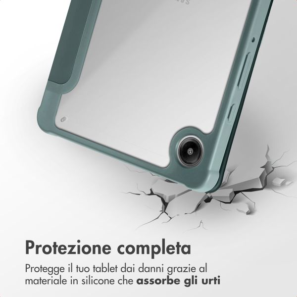 imoshion Coque tablette Origami Samsung Galaxy Tab A9 Plus - Vert foncé