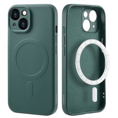 imoshion Coque Couleur avec MagSafe iPhone 15 - Vert foncé