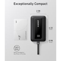 Anker Batterie externe Zolo | 10.000 mAh - 30 Watt - Avec câble USB-C intégré - Noir