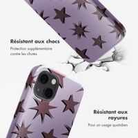 Selencia Coque arrière Vivid avec MagSafe Apple iPhone 13 - Stars Plum Lilac
