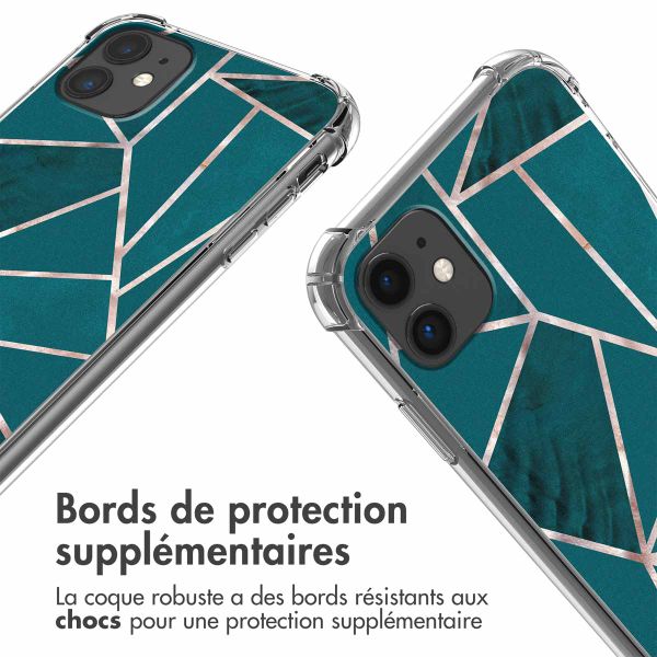 imoshion Coque Design avec cordon iPhone 11 - Petrol Green Graphic