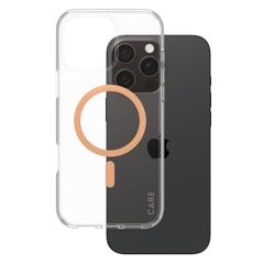 CARE by PanzerGlass Coque Urban Combat MagSafe iPhone 16 Pro Max - Transparent / Peach