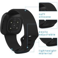 imoshion Bracelet silicone Fitbit Versa 4/ 3 / Sense (2) - Noir