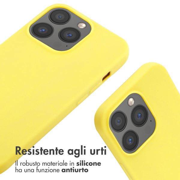 imoshion Coque en silicone avec cordon Apple iPhone 13 Pro - Jaune