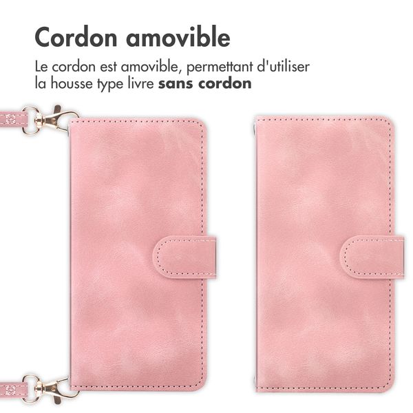 imoshion Etui de télephone portefeuille avec cordon Samsung Galaxy A37 (5G) - Rose
