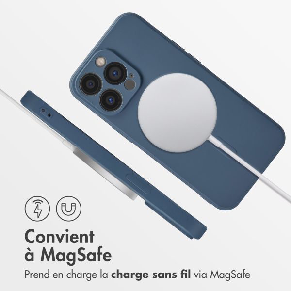 imoshion Coque Couleur avec MagSafe Apple iPhone 13 Pro - Bleu foncé