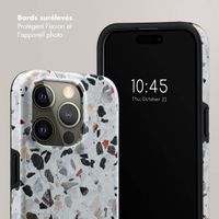 Selencia Coque arrière Vivid Apple iPhone 15 Pro - Chic Terazzo
