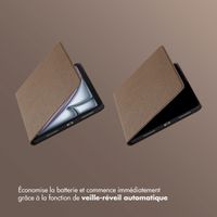 Selencia Coque tablette Riva Apple iPad Air 11 pouces (2025) M3 / (2024) M2 / Air 5 (2022) / Air 4 (2020) - Mocha Brown