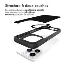 imoshion Rugged Hybrid Carbon Case avec MagSafe Apple iPhone 15 Pro Max - Noir