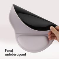 imoshion Tapis de souris ergonomique - Tapis de souris avec repose-poignet - 30 x 25 cm - Gris