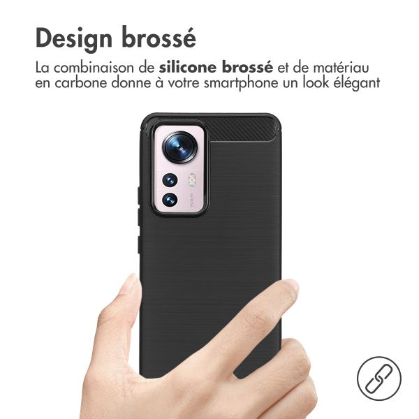 imoshion Coque Brushed Xiaomi 12 Pro - Noir