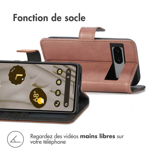 imoshion Étui de télephone portefeuille Google Pixel 7a - Marron