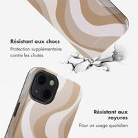 Selencia Coque arrière Vivid Tough avec MagSafe iPhone 13 - Desert Waves Beige