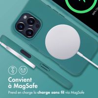 imoshion Coque arrière Color avec cordon amovible et MagSafe Apple iPhone 16 Pro - Vert foncé