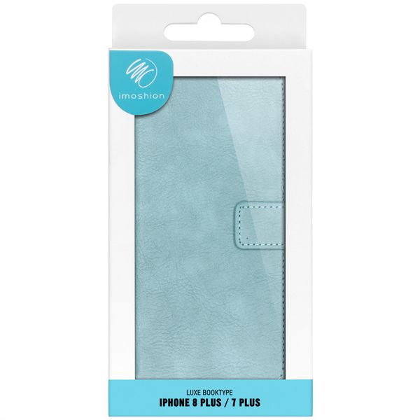 imoshion Étui de télephone portefeuille Apple iPhone 8 Plus / 7 Plus - Bleu clair