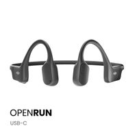 Shokz OpenRun - Modèle standard - Écouteurs sans fil Open-Ear - Conduction osseuse - Noir