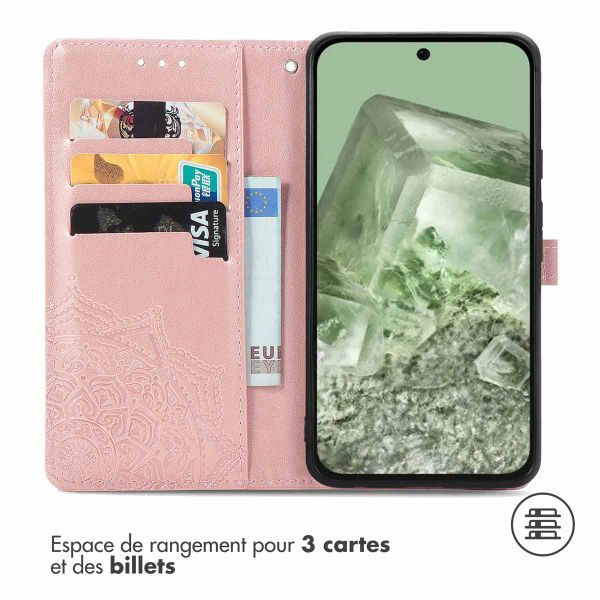 imoshion Etui de télephone Mandala Google Pixel 8a - Rose Doré