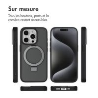 Accezz Coque Ring Stand avec MagSafe Apple iPhone 15 Pro - Noir
