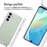 imoshion Coque Design avec cordon Samsung Galaxy A16 - Smoke Green Flowers