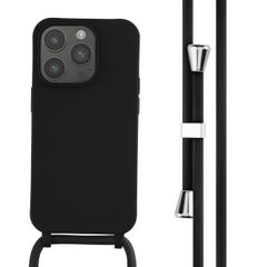 imoshion Coque en silicone avec cordon Apple iPhone 14 Pro - Noir