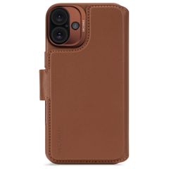 Decoded Portefeuille détachable 2 en 1 en cuir MagSafe Apple iPhone 16 - Tan