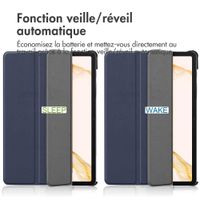 imoshion Coque tablette Trifold Samsung Galaxy Tab S8 Plus / S7 Plus / S7 FE 5G - Bleu foncé