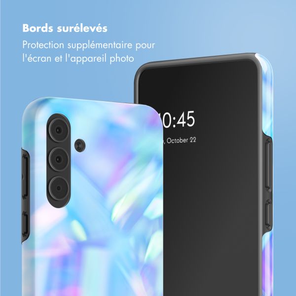 Selencia Coque arrière Vivid Samsung Galaxy A55 - Holographic Blue Dream