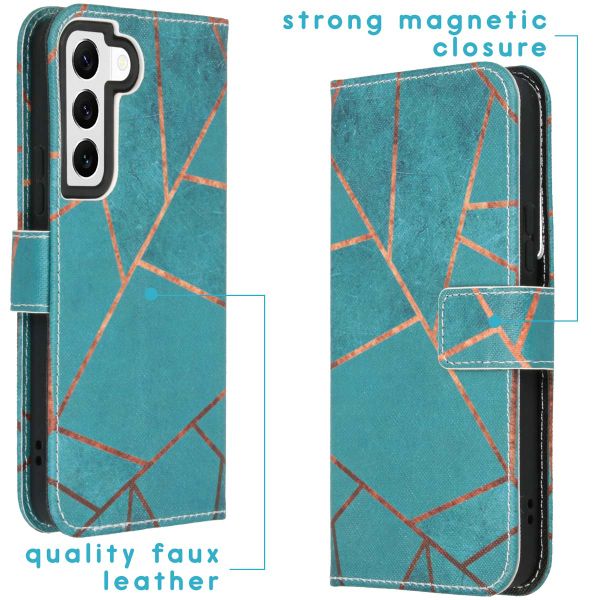 imoshion Coque silicone design Samsung Galaxy S22 - Blue Graphic