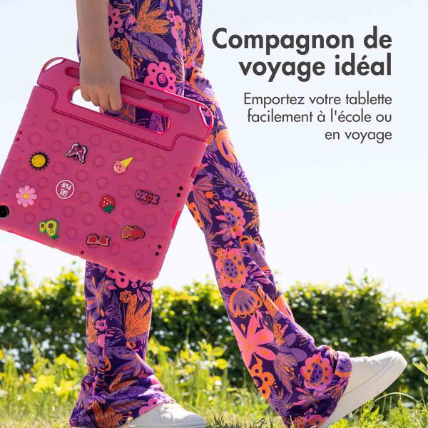 imoshion Coque kidsproof avec poupées amovibles Samsung Galaxy Tab A11 Plus / A9 Plus - Rose