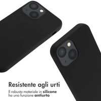 imoshion Coque en silicone avec cordon Apple iPhone 13 Mini - Noir