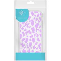 imoshion Coque Design iPhone SE (2022 / 2020) / 8 / 7 /6s - Léopard - Violet