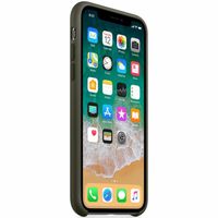 Apple Coque en silicone Apple iPhone X - Dark Olive