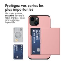imoshion Coque arrière avec porte-cartes Apple iPhone 15 - Rose Doré